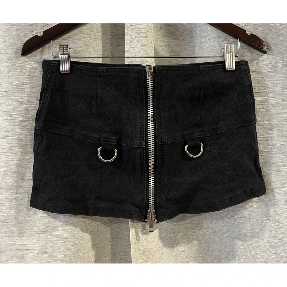 Vintage Dogpile 90s Punk Mini Skirt Grunge Goth Festival‎ Size Medium